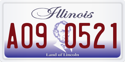 IL license plate A090521