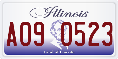 IL license plate A090523