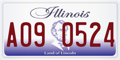 IL license plate A090524