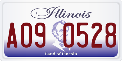 IL license plate A090528