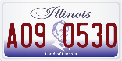 IL license plate A090530