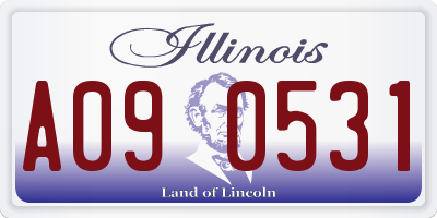 IL license plate A090531