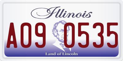 IL license plate A090535