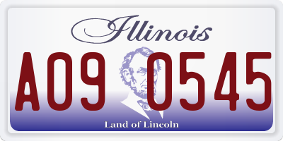 IL license plate A090545