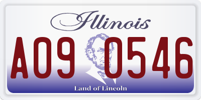 IL license plate A090546