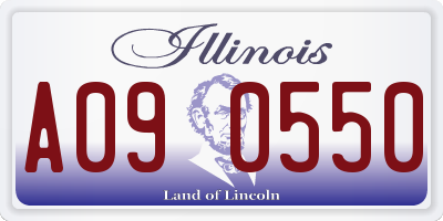 IL license plate A090550