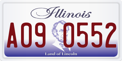 IL license plate A090552