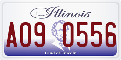 IL license plate A090556