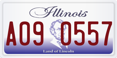 IL license plate A090557