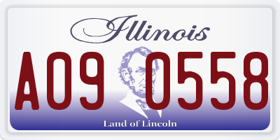 IL license plate A090558