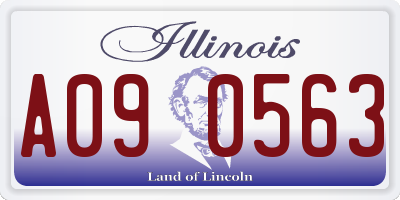 IL license plate A090563