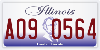 IL license plate A090564