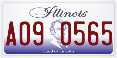 IL license plate A090565