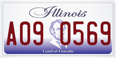 IL license plate A090569