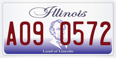 IL license plate A090572