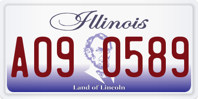 IL license plate A090589