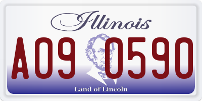 IL license plate A090590