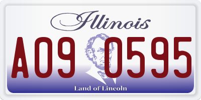 IL license plate A090595