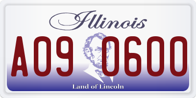 IL license plate A090600