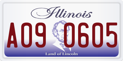 IL license plate A090605