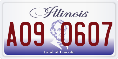 IL license plate A090607