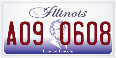 IL license plate A090608