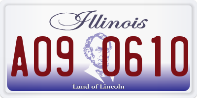 IL license plate A090610