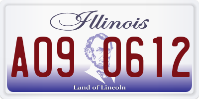 IL license plate A090612