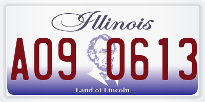 IL license plate A090613