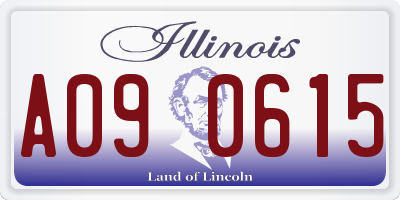 IL license plate A090615