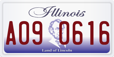 IL license plate A090616