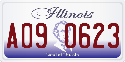 IL license plate A090623