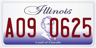 IL license plate A090625