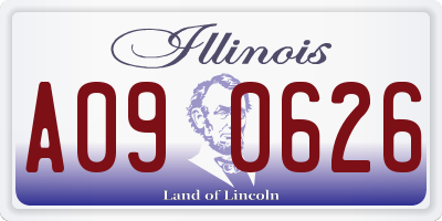 IL license plate A090626