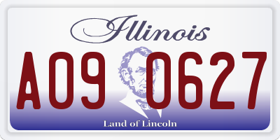 IL license plate A090627