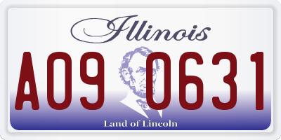 IL license plate A090631