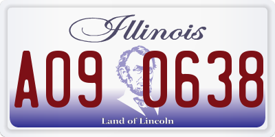 IL license plate A090638