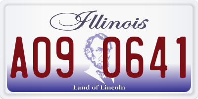 IL license plate A090641