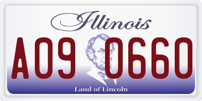 IL license plate A090660