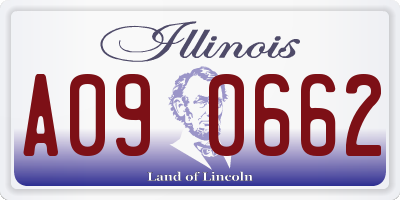 IL license plate A090662