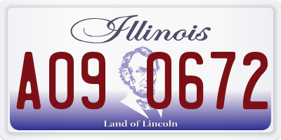 IL license plate A090672
