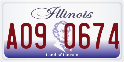 IL license plate A090674