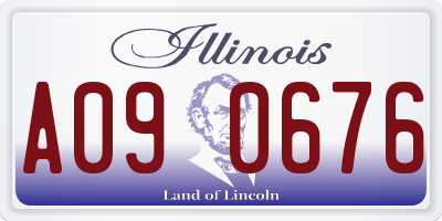 IL license plate A090676