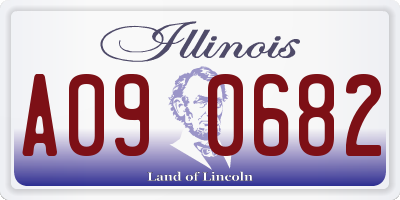 IL license plate A090682