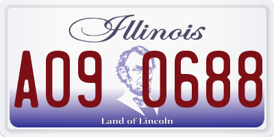 IL license plate A090688