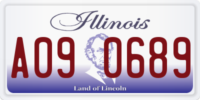 IL license plate A090689