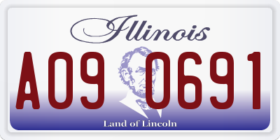 IL license plate A090691
