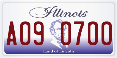 IL license plate A090700