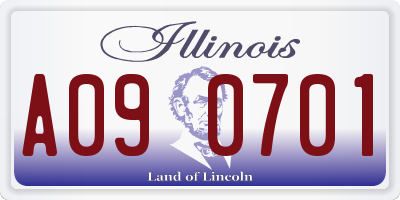 IL license plate A090701