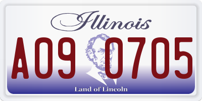 IL license plate A090705